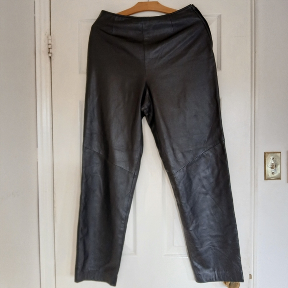 Vintage black Danier leather pants - Picture 1 of 8